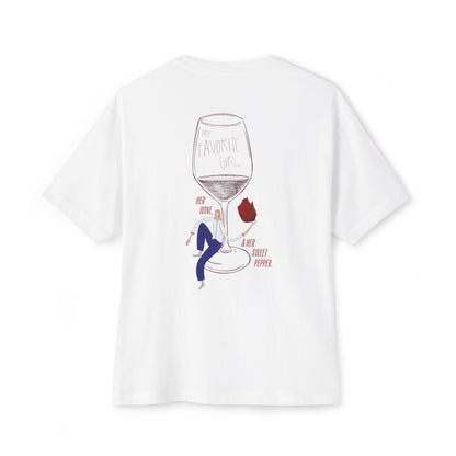 My favorite girl, her wine & her sweet pepper Tee